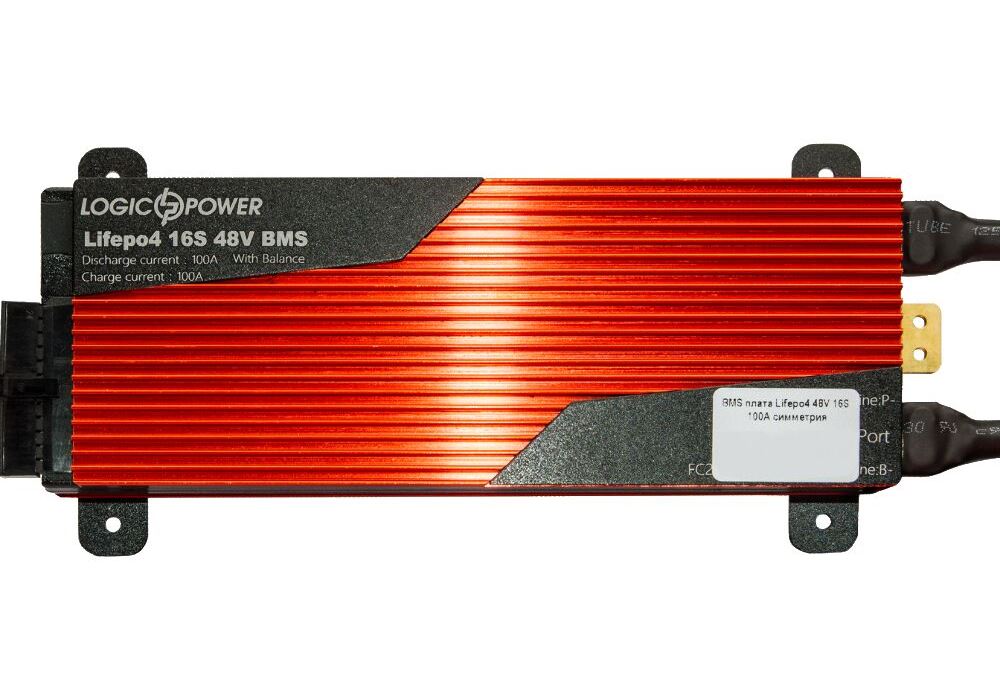 BMS плата LiFePO4 48V 16S Dis 100A Ch 50A