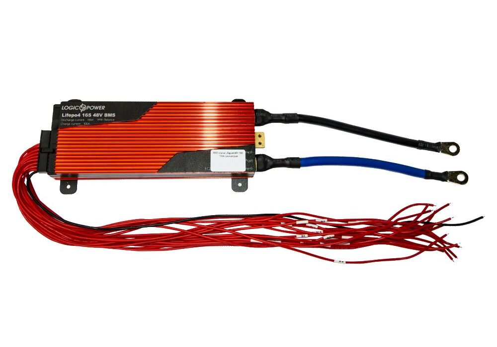 BMS плата LiFePO4 48V 16S Dis 100A Ch 50A