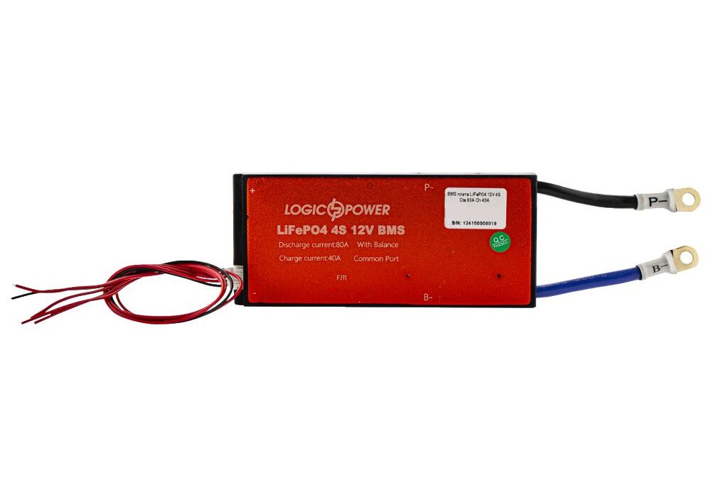 BMS плата LiFePO4 12V 4S Dis 80A Ch 40A