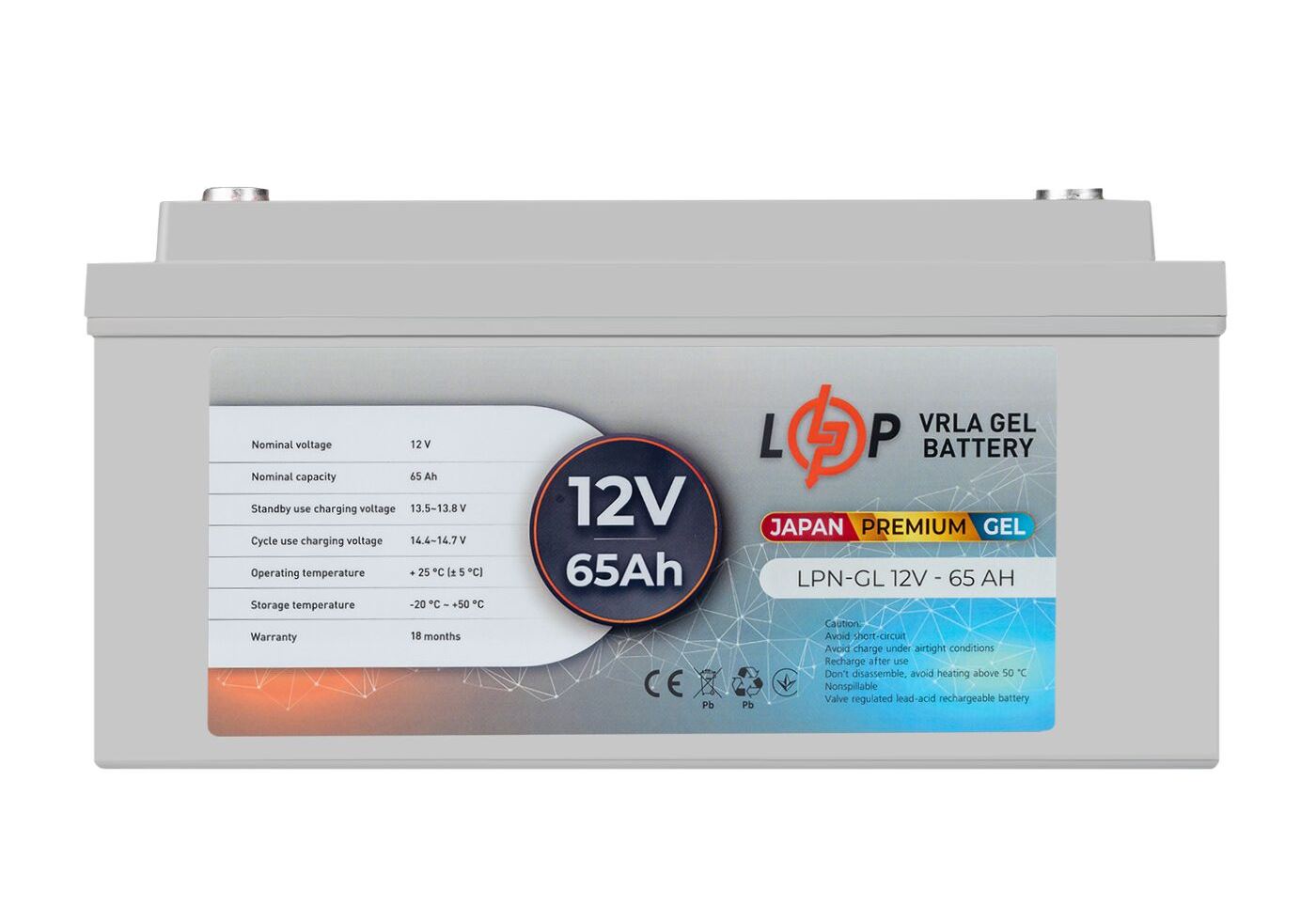 Акумулятор гелевий LPN-GL 12V - 65 Ah