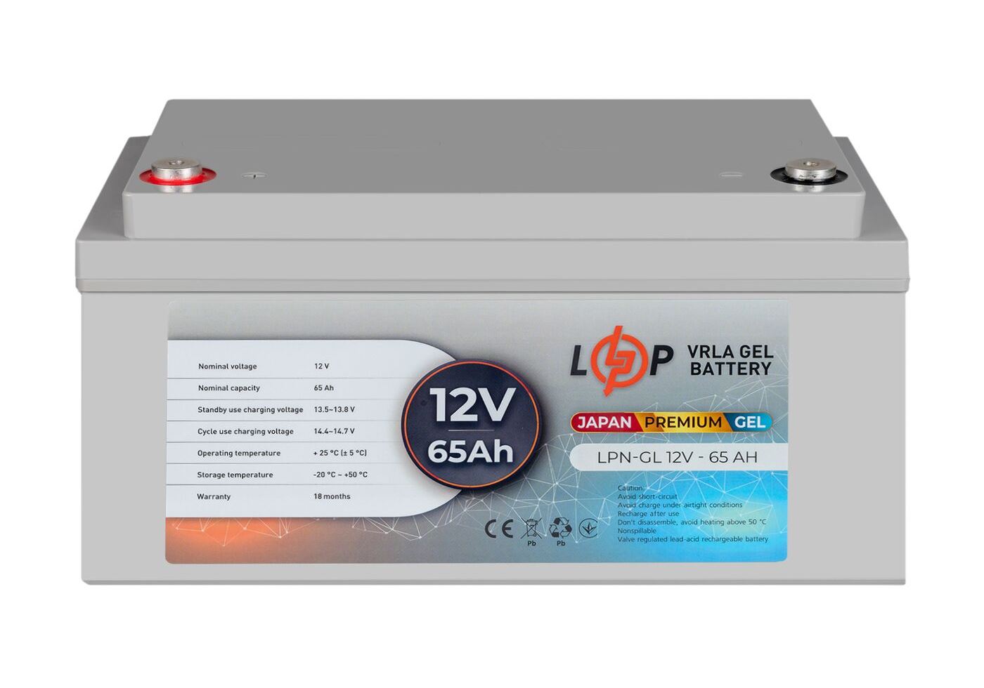 Акумулятор гелевий LPN-GL 12V - 65 Ah