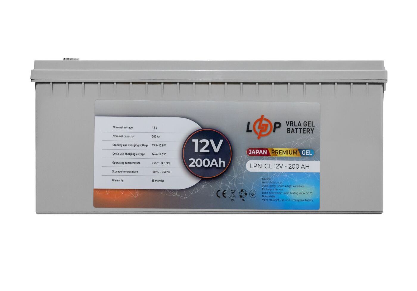 Акумулятор гелевий LPN-GL 12V - 200 Ah