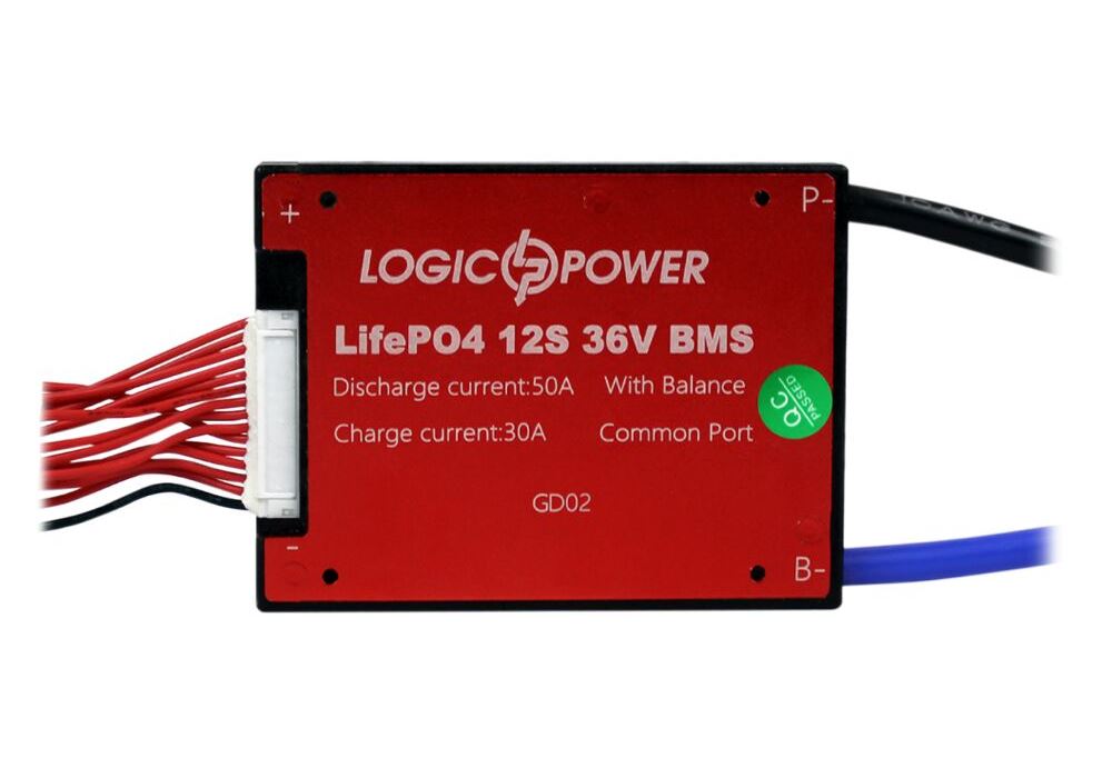 BMS плата LiFePO4 36V 12S Dis 50A Ch 30A