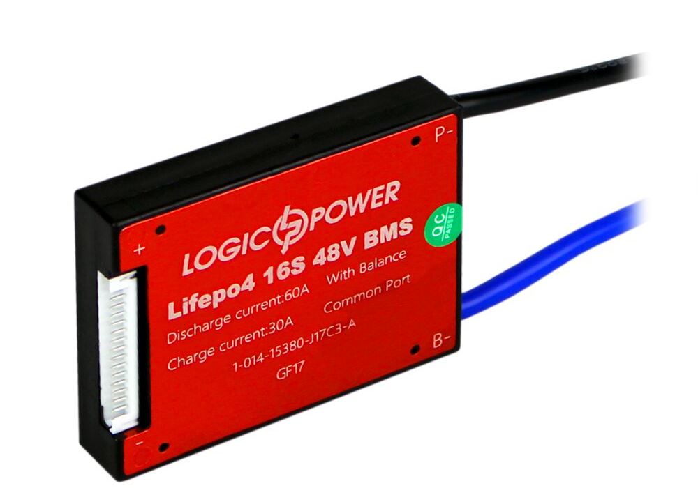 BMS плата LP LiFePO4 48V 16S Dis 60A Ch 30A