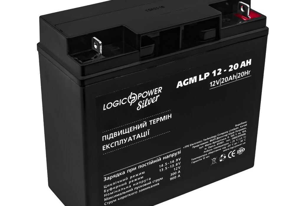 Акумулятор AGM LP 12V - 20 Ah Silver