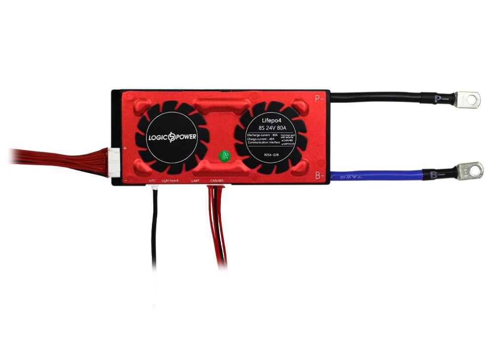 Smart BMS плата LP LiFePO4 24V 8S Dis 80A Ch 40A UART+RS485+CAN