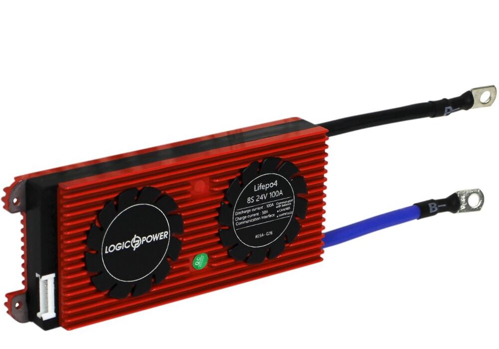 Smart BMS плата LP LiFePO4 24V 8S Dis 100A Ch 50A UART+RS485+CAN