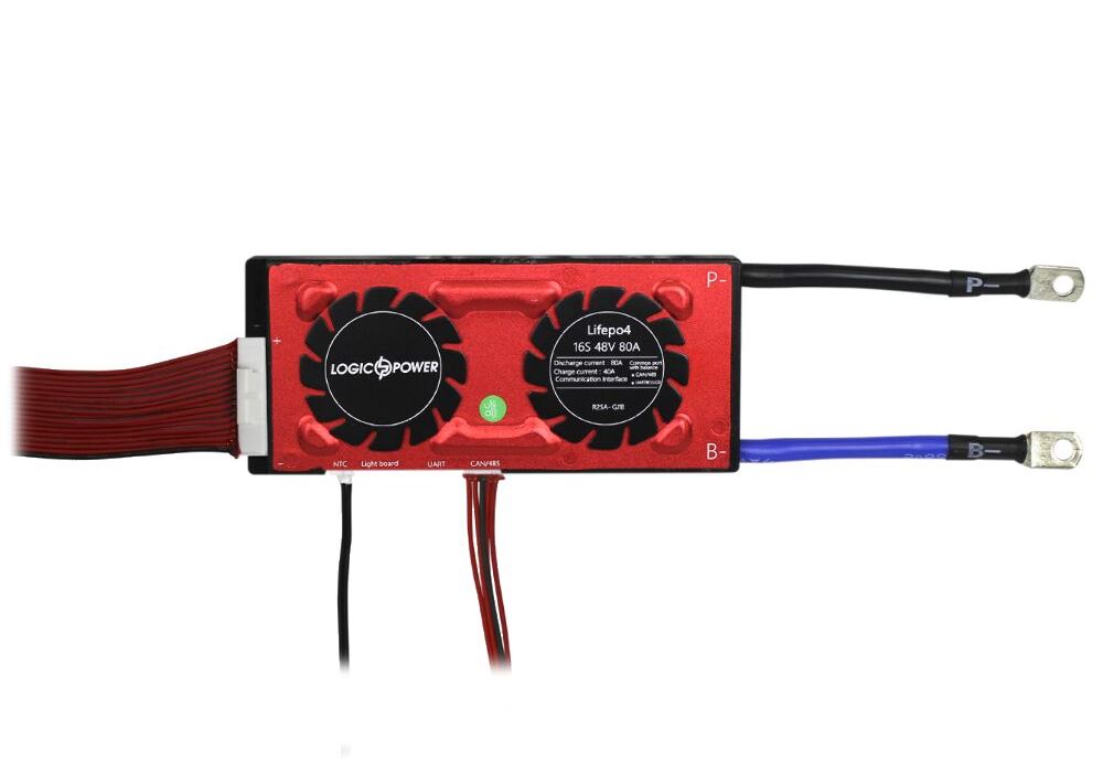 Smart BMS плата LP LiFePO4 48V 16S Dis 80A Ch 40A UART+RS485+CAN
