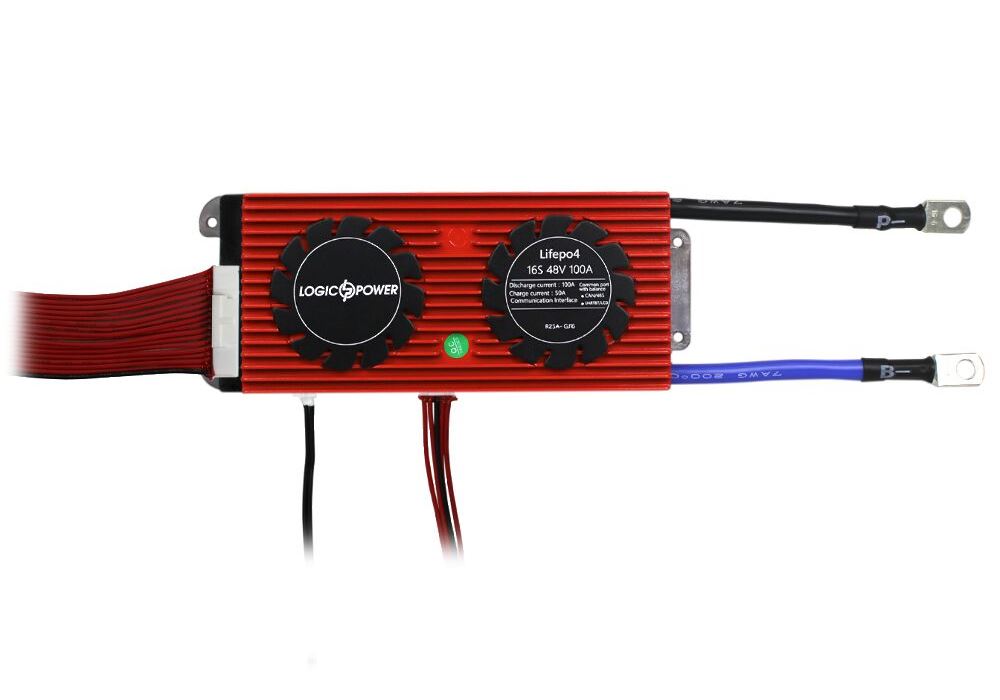 Smart BMS плата LP LiFePO4 48V 16S Dis 100A Ch 50A UART+RS485+CAN
