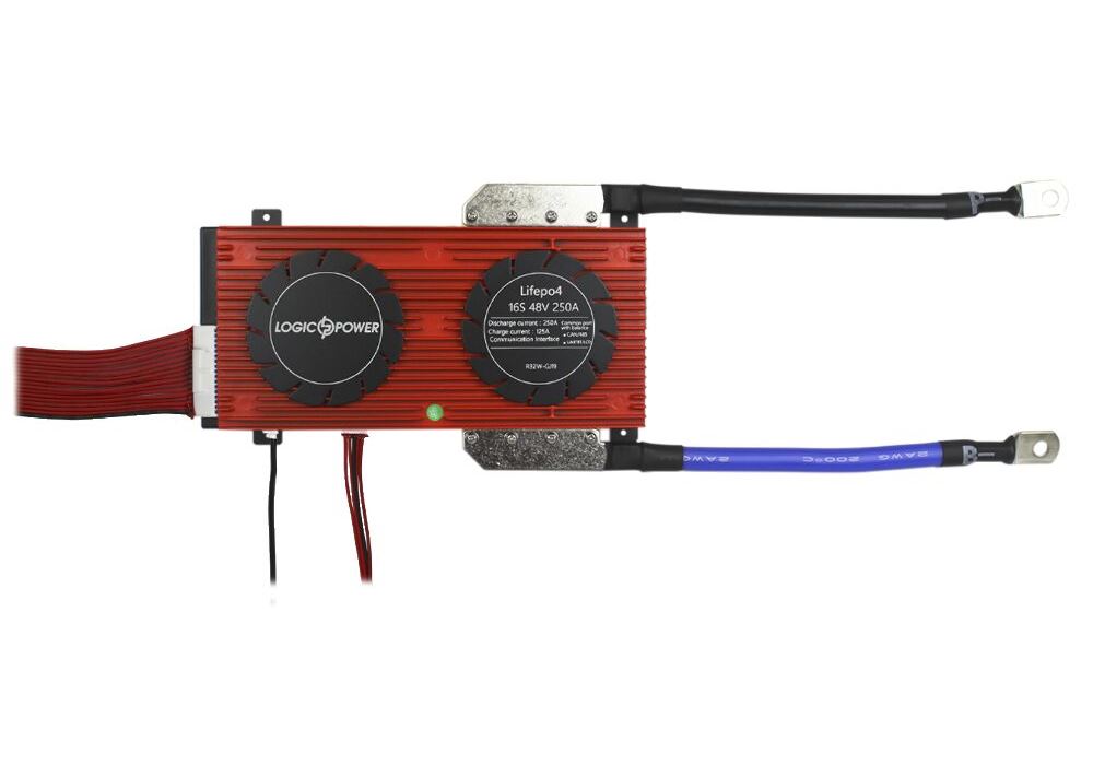 Smart BMS плата LP LiFePO4 48V 16S Dis 250A Ch 125A UART+RS485+CAN
