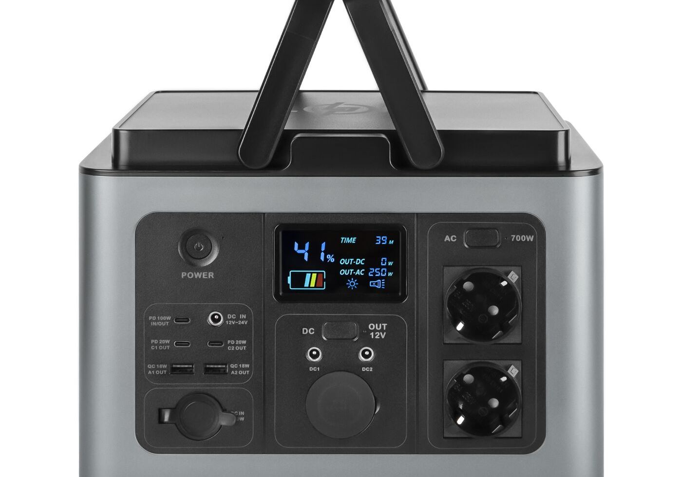 Багатофункціональна портативна зарядна станція LP CHARGER MPPT 700 Pro (700W, 614Wh)