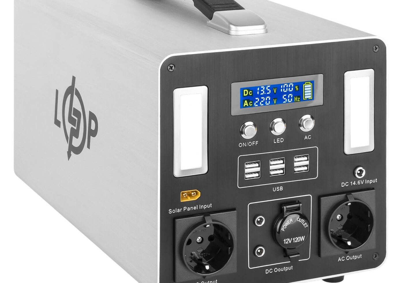 Багатофункціональна портативна зарядна станція LP CHARGER MPPT 1000 Max (1000W, 960Wh)