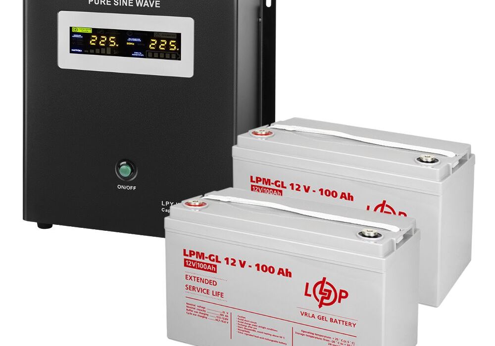 Комплект резервного живлення LP (LogicPower) ДБЖ + гелева батарея (UPS W1500 + АКБ GL 2400W)