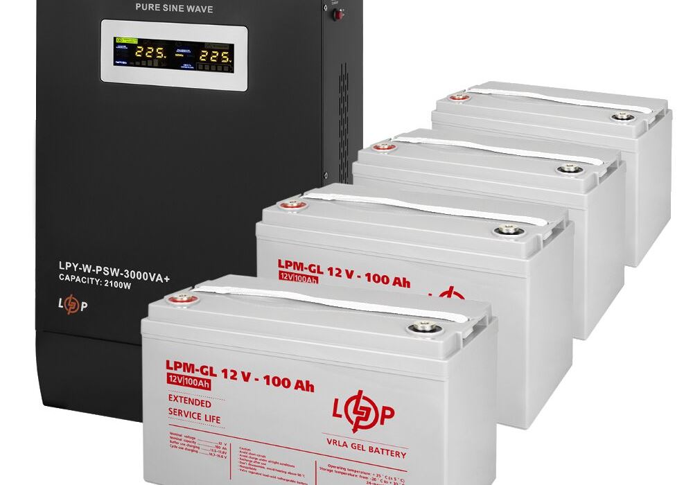 Комплект резервного живлення LP (LogicPower) ДБЖ + гелева батарея (UPS W3000 + АКБ GL 4800W)