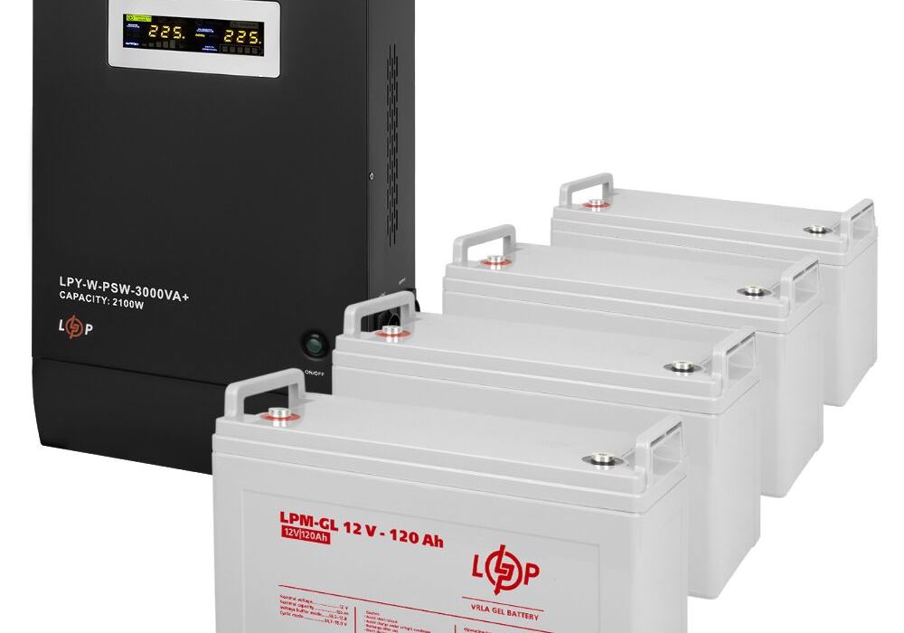 Комплект резервного живлення LP (LogicPower) ДБЖ + гелева батарея (UPS W3000 + АКБ GL 5760W)