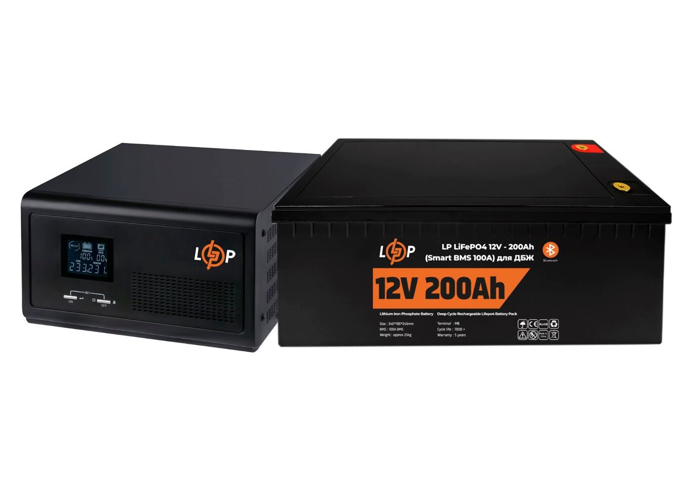 Комплект резервного живлення LP (LogicPower) ДБЖ + літієва (LiFePO4) батарея (UPS 1500VA + АКБ LiFePO4 2560W)