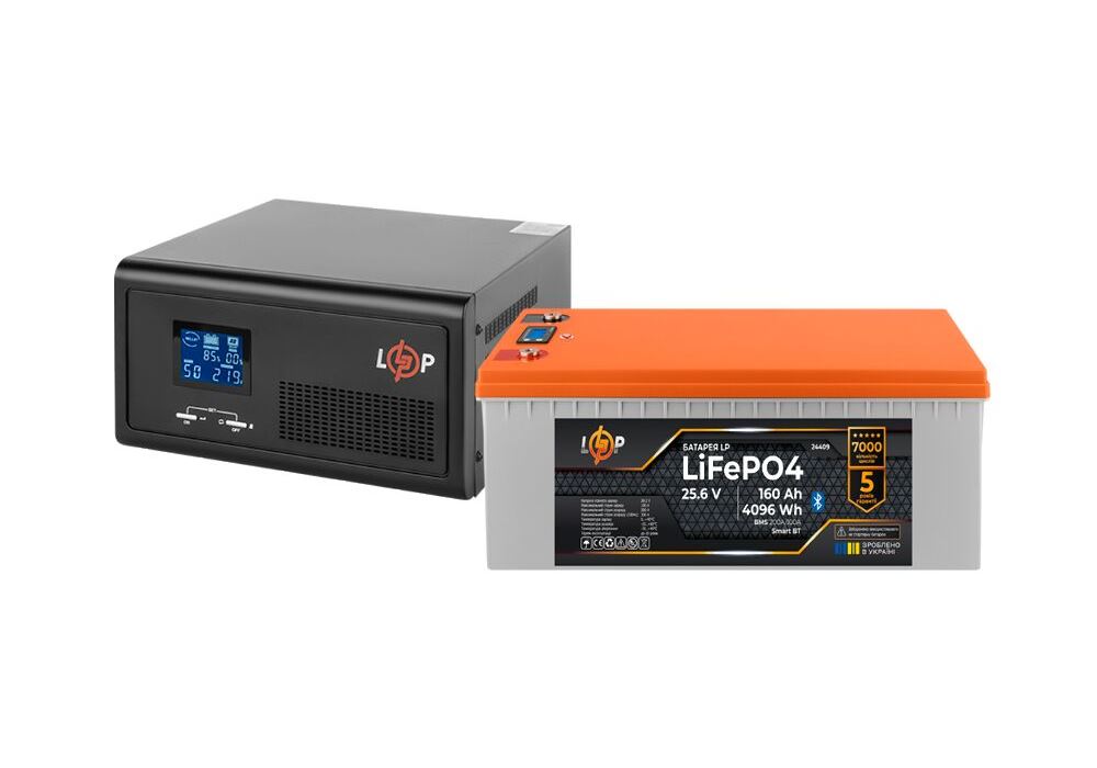 Комплект резервного живлення LP(LogicPower) ДБЖ + літієва (LiFePO4) батарея (UPS В2300 + АКБ LiFePO4 4096W)