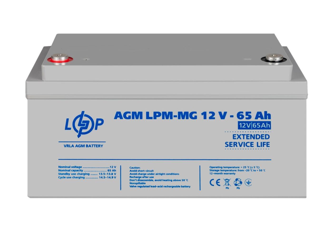 Акумулятор мультигелевий LPM-MG 12V - 65 Ah