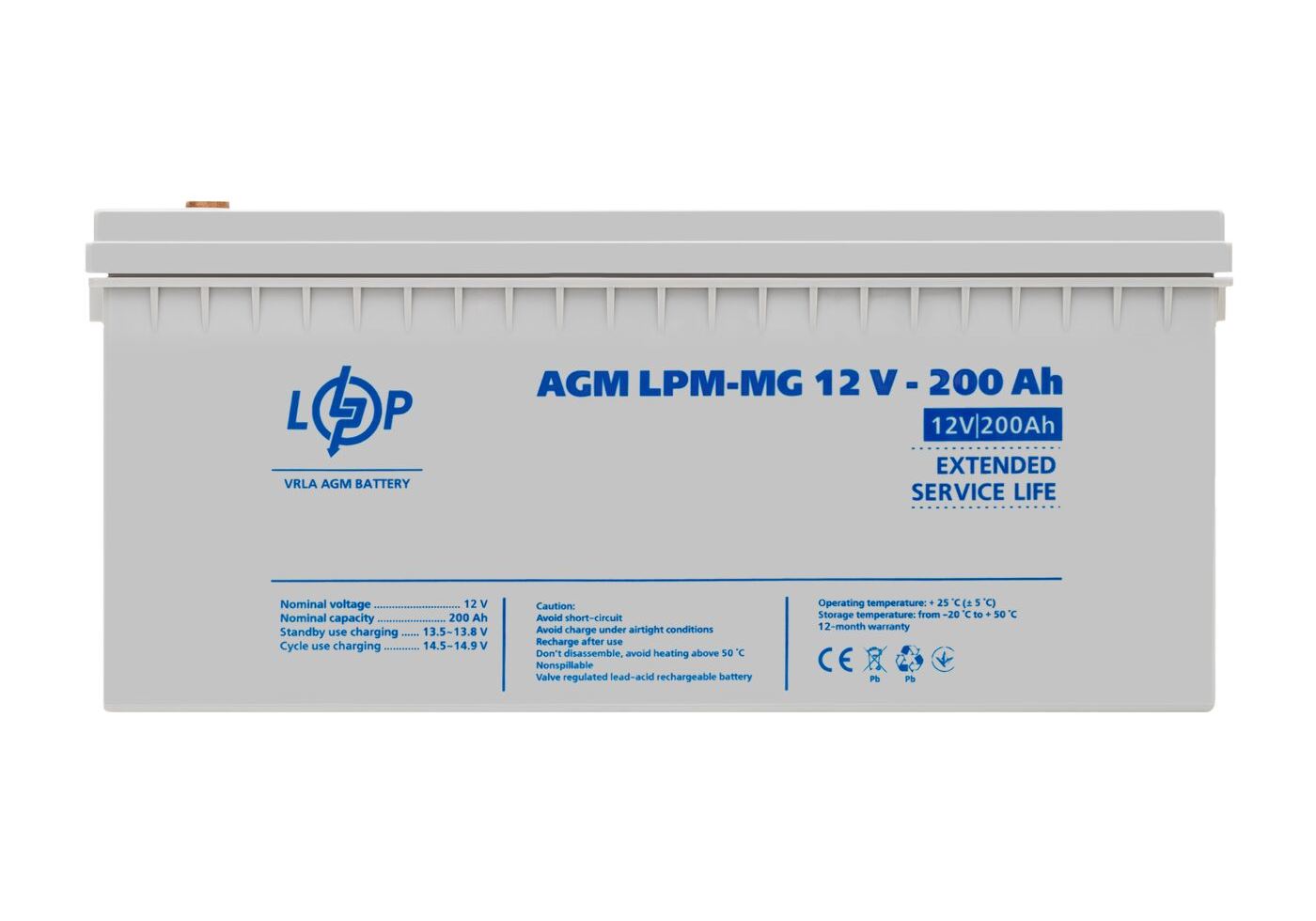 Акумулятор мультигелевий LPM-MG 12V - 200 Ah
