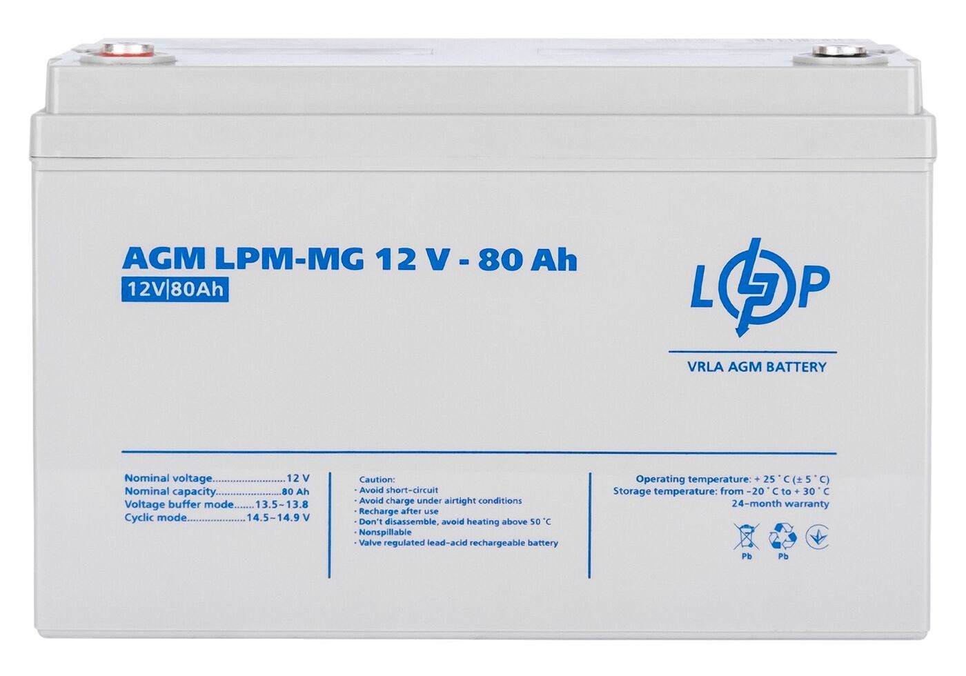 Акумулятор мультигелевий LPM-MG 12V - 80 Ah
