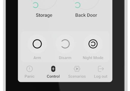 Бездротова клавіатура з сенсорним екраном Ajax KeyPad TouchScreen White