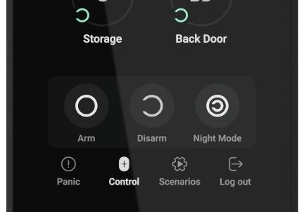 Бездротова клавіатура з сенсорним екраном Ajax KeyPad TouchScreen Black