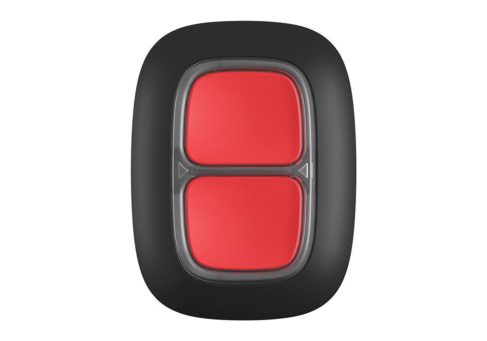 Бездротова екстрена кнопка Ajax DoubleButton Black