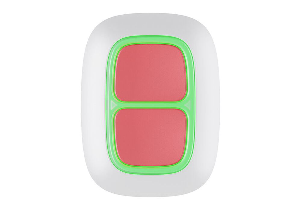 Бездротова екстрена кнопка Ajax DoubleButton White