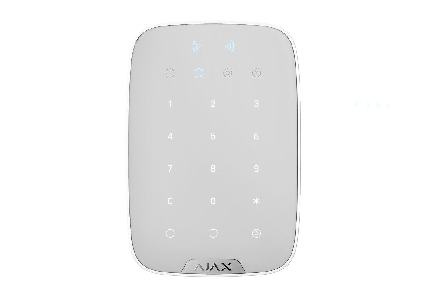 Бездротова сенсорна клавіатура Ajax KeyPad Plus White